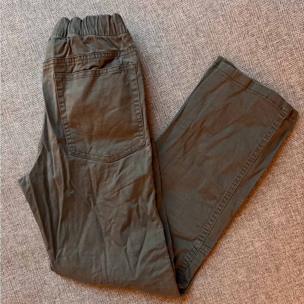 Boys Cat & Jack Casual Olive Pants, Size 12